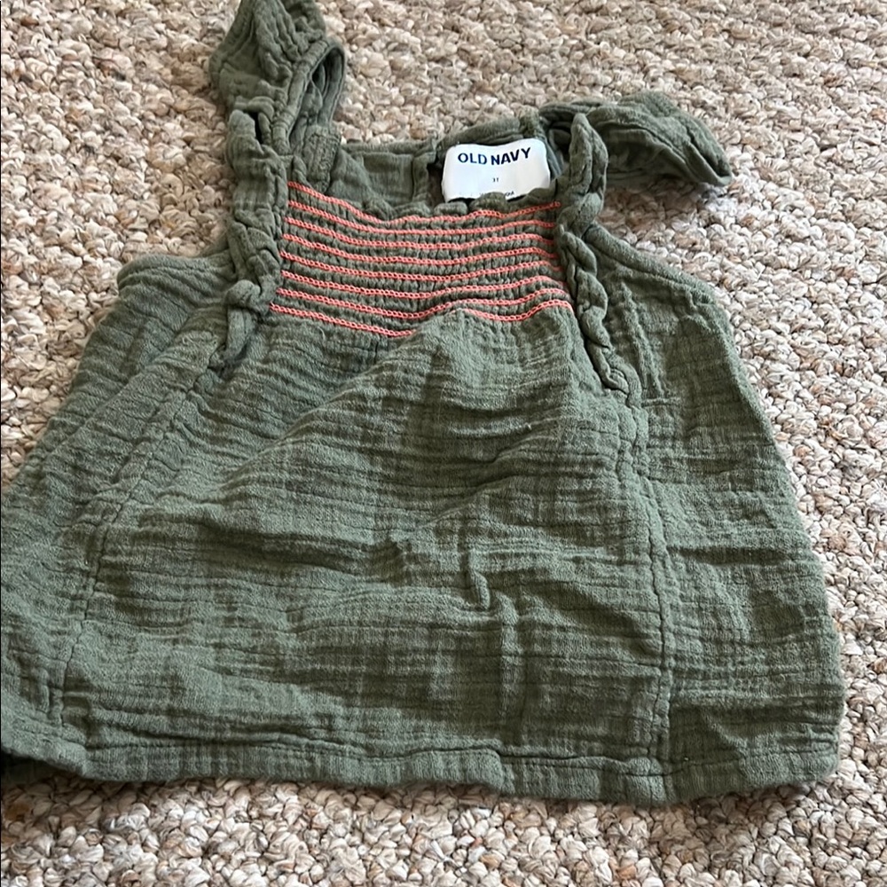 Old Navy Green Camisole Casual Cotton Top